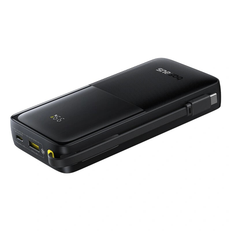 Power Bank Baseus Bipow 2, 20000mAh, 20W, Cablu Incorporat Type-C, Negru 5 Power Bank Baseus Bipow 2, 20000mAh, 20W, Cablu Incorporat Type-C, Negru - imagine 5