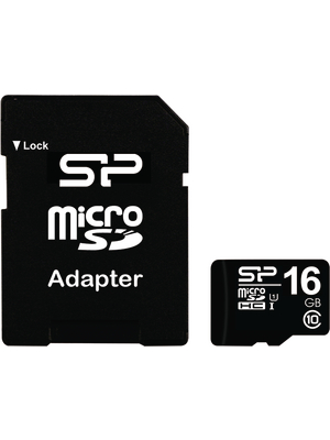 Carda memorie, 16 GB, microSDHC, clasa 10, set cu adaptor SD