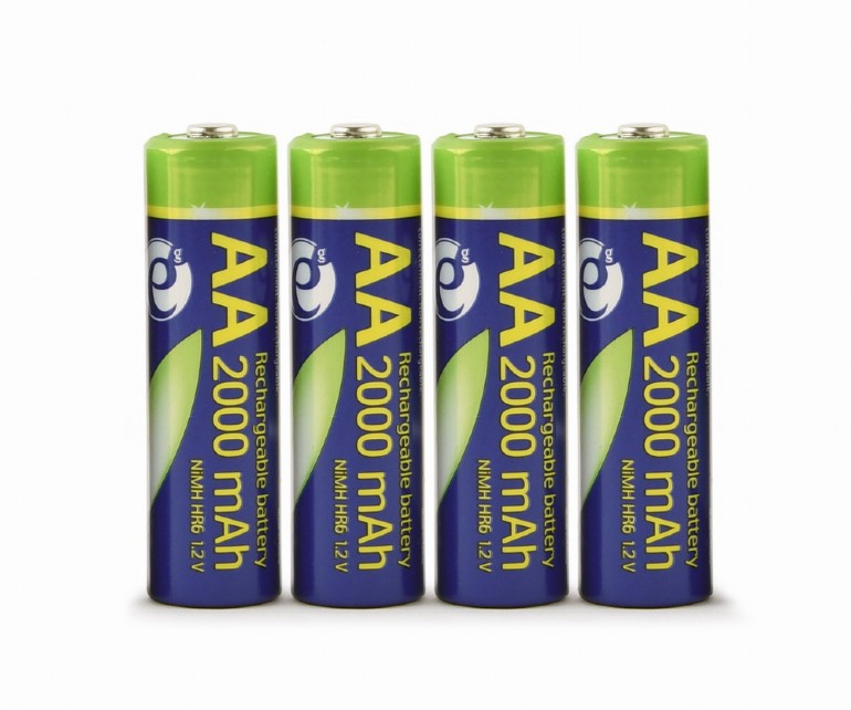 Acumulator Gembird AA (R6), 1.2V NiMH 2000mAh, 4 buc., EG-BA-AA20R4-01