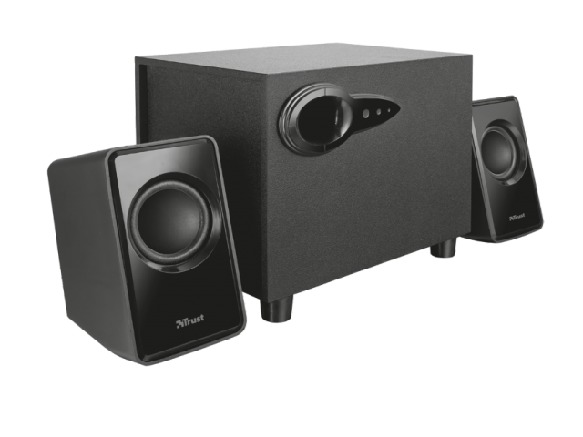 Boxe Trust Avora 2.1, 18W, Subwoofer, USB, Jack 3,5 mm, Negru