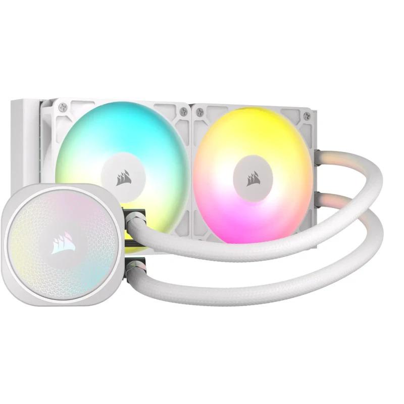 Cooler procesor Corsair NAUTILUS ARGB, 240mm, racire cu lichid, alb