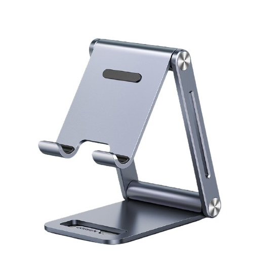 Suport de Birou Ajustabil, Ugreen 80708, Stand Telefon si Tableta, Aluminium, Space Gray