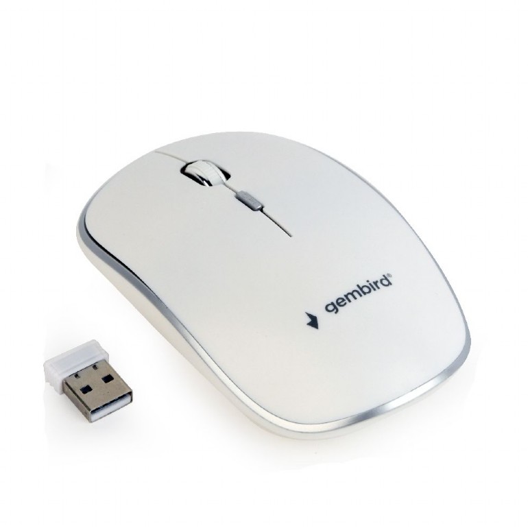 Mouse wireless Gembird, Alb 2 Mouse wireless Gembird, Alb - imagine 2