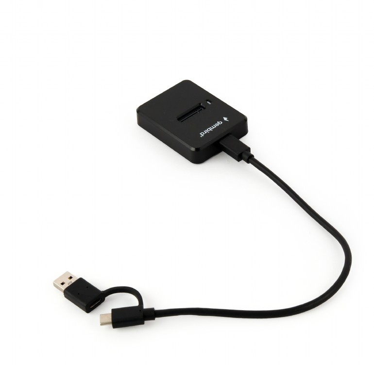 Statie de andocare pentru unitati SSD M.2 SATA si NVME, GEMBIRD, negru 2 Statie de andocare pentru unitati SSD M.2 SATA si NVME, GEMBIRD, negru - imagine 2