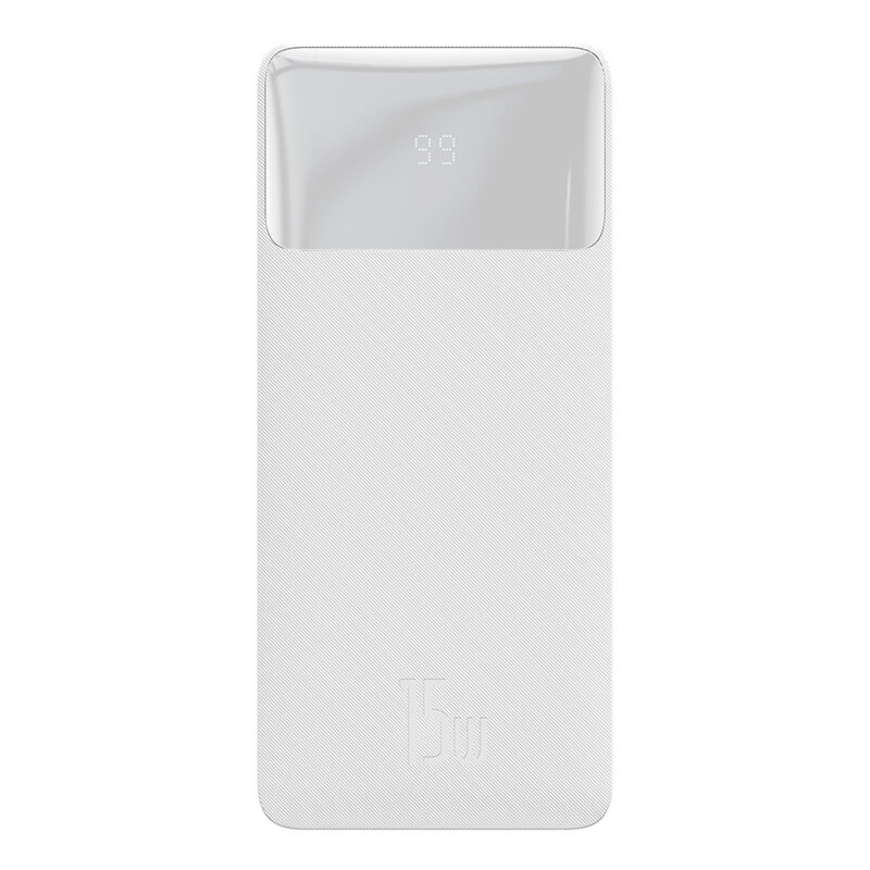 Baterie externa 20000mAh, 15W – Baseus – White