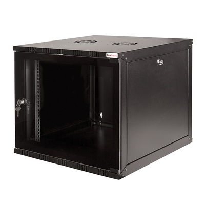 Cabinet metalic 19″ Logilink 12U W12A54B, fixare pe perete, dezasamblat, sarcina maxima 50Kg, Negru