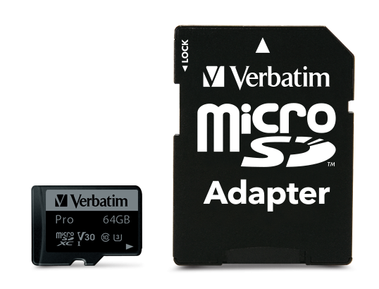 Card de memorie Verbatim MicroSDXC PRO, 64GB, Class 10 + Adaptor 2 Card de memorie Verbatim MicroSDXC PRO, 64GB, Class 10 + Adaptor - imagine 2