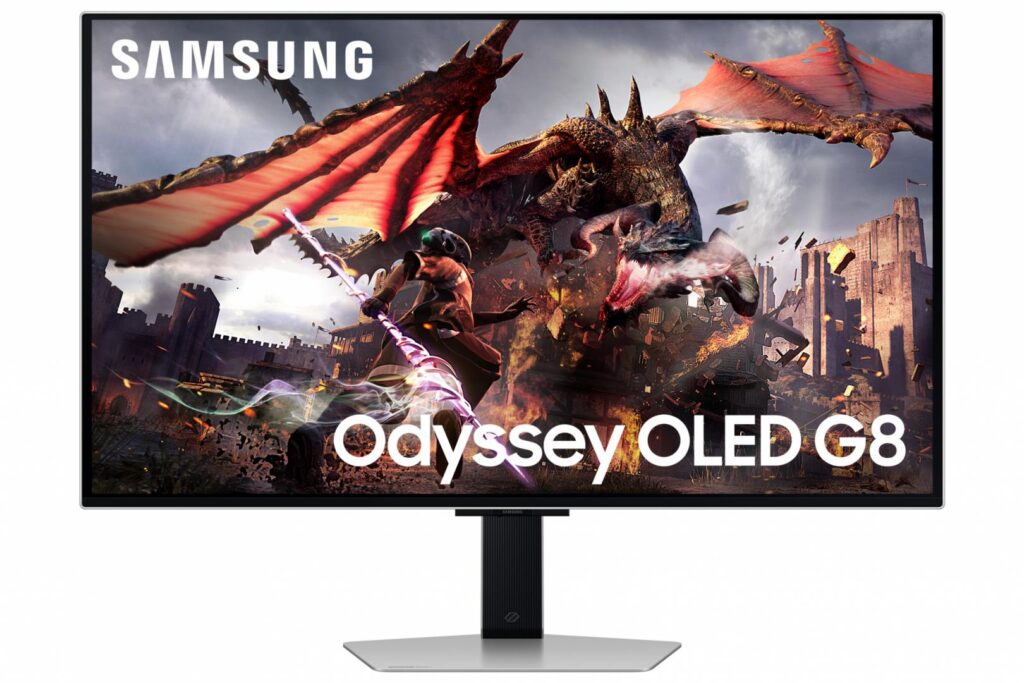Monitor Gaming Samsung Odyssey OLED G8 G80SD, 32″, Ultra Hd, 240 Hz Argintiu