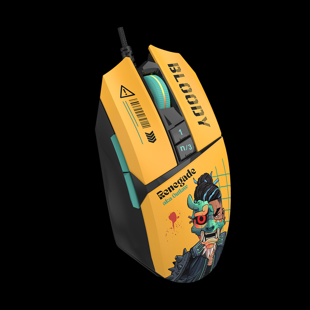 Mouse cu fir A4TECH Bloody W63 Max, 12000 DPI, RGB, eSport Gaming, USB, Optical, Renegade Sunset 2 Mouse cu fir A4TECH Bloody W63 Max, 12000 DPI, RGB, eSport Gaming, USB, Optical, Renegade Sunset - imagine 2