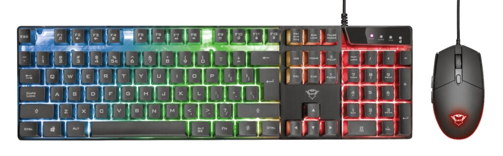 Kit Tastatura + Mouse Trust GXT 838 Azor, Negru