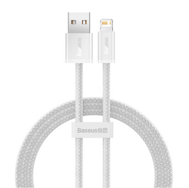 Cablu Baseus Dynamic USB-Lightning, 2.4A, 1m, alb