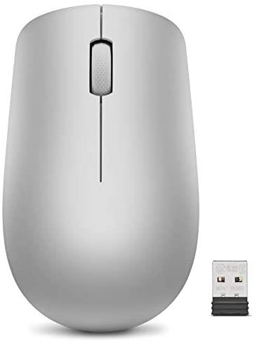 Mouse wireless Lenovo 530, Ambidextru, Platinum Grey