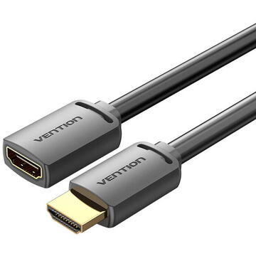 Cablu HDMI-A tata la HDMI-A mama 4K HD PVC 2m Vention AHCBH (negru)