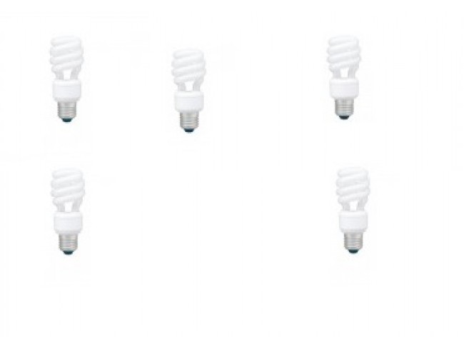 Set 5 becuri economice Panasonic EFD14E27HD3E-5, 14W, echivalent 75W