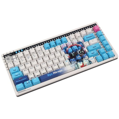 Tastatura gaming Blody „A75” Alpha Optical Switch Mechanical Keyboard USB Nyx Mirage, US Layout