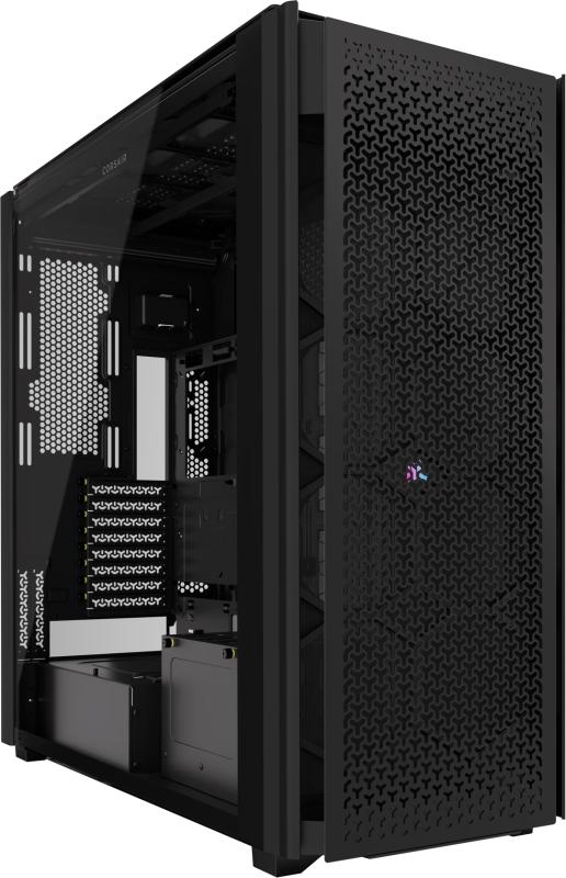 Carcasa PC CORSAIR 9000D RGB AIRFLOW Super Full-Tower, 5x 3.5″, 6x 2.5″, Neagra, 698x307x698mm