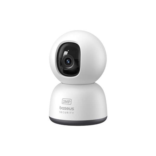 Camera de supraveghere Baseus P1 Lite, Interior, 3MP, 2K, Control vocal, WiFi, Alb