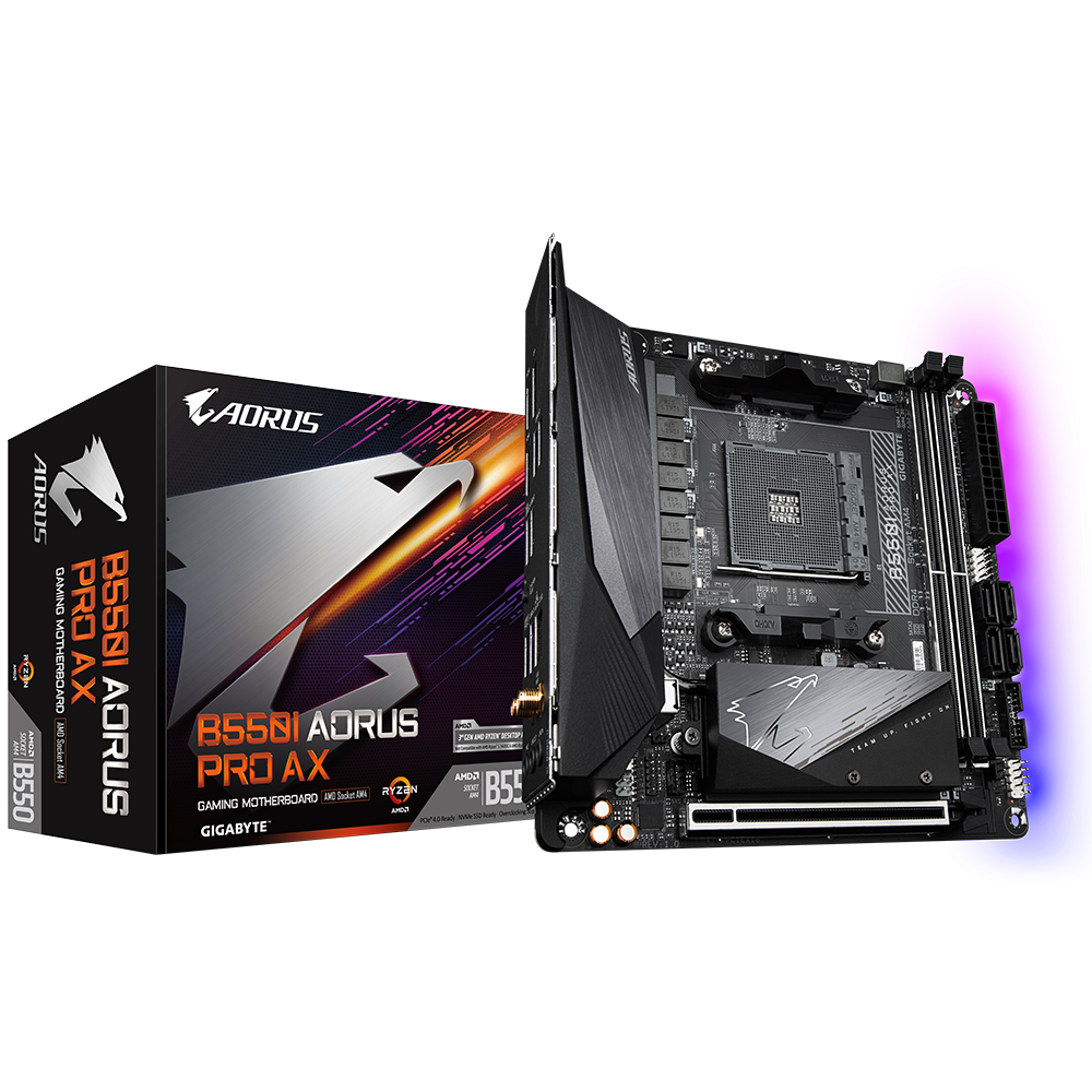 Placa de baza Gigabyte B550I AORUS PRO AX, Socket AM4 5 Placa de baza Gigabyte B550I AORUS PRO AX, Socket AM4 - imagine 5