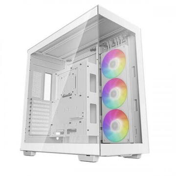 Carcasa DeepCool CH780 WH, Full Tower, fara sursa, ATX alb