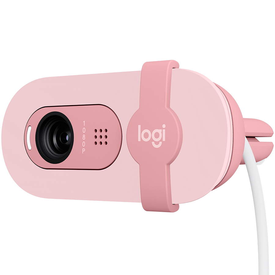 Camera Web Logitech Brio 100, Full HD, Rose 5 Camera Web Logitech Brio 100, Full HD, Rose - imagine 5