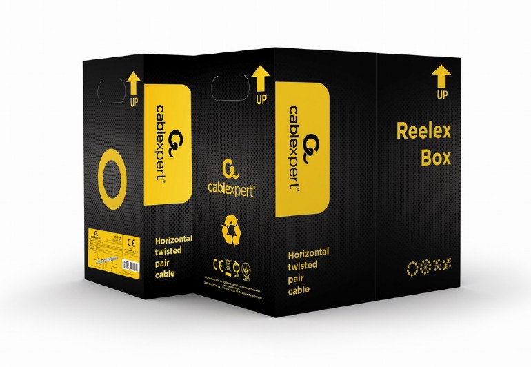 Cablu FTP GEMBIRD FPC-6004-SO, Cat6, Cupru, rola 305m