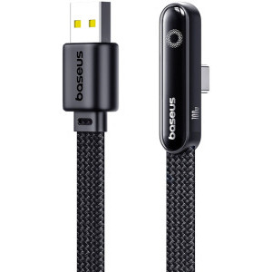 Cablu alimentare și date Baseus MVP, USB la USB Type-C 100W, impletit, negru, 1m