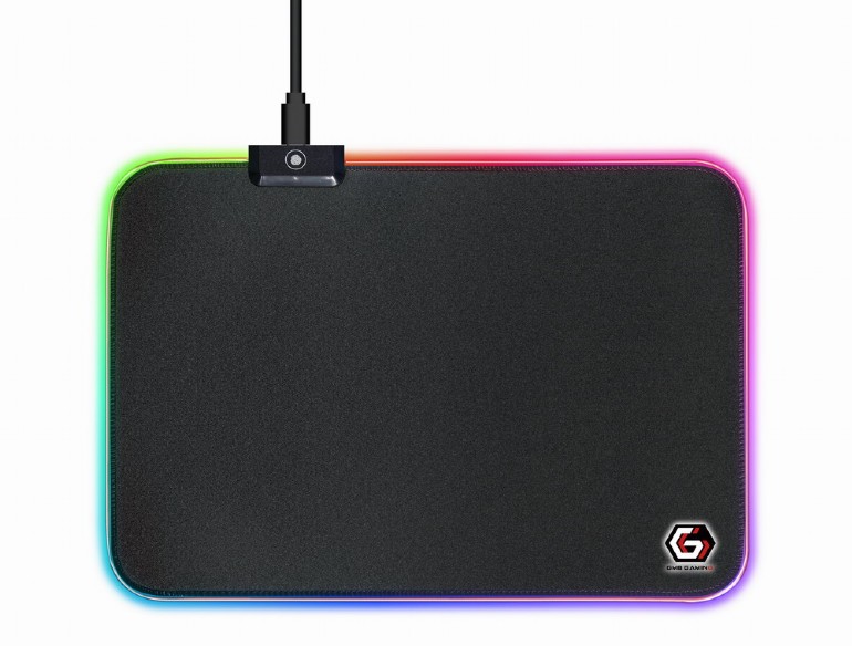 MousePad Gaming cu Iluminare Led RGB, 250 x 350 x 4 mm, lungime cablu 1.5m, Negru