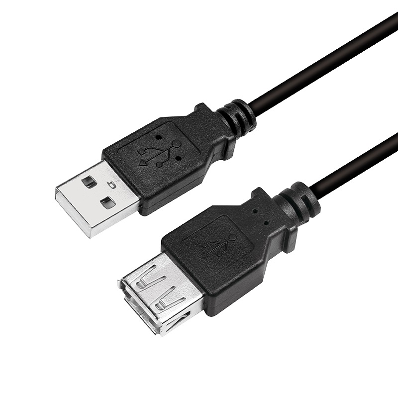 Cablu USB LOGILINK prelungitor, USB 2.0 (T) la USB 2.0 (M), 3m, negru