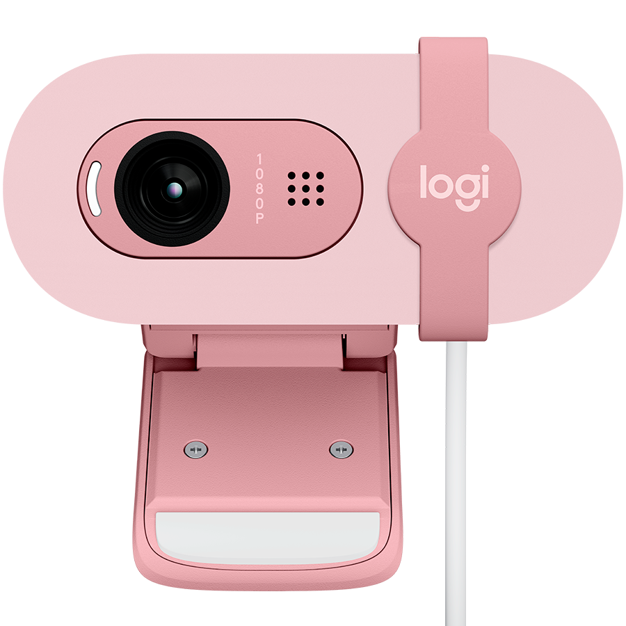 Camera Web Logitech Brio 100, Full HD, Rose