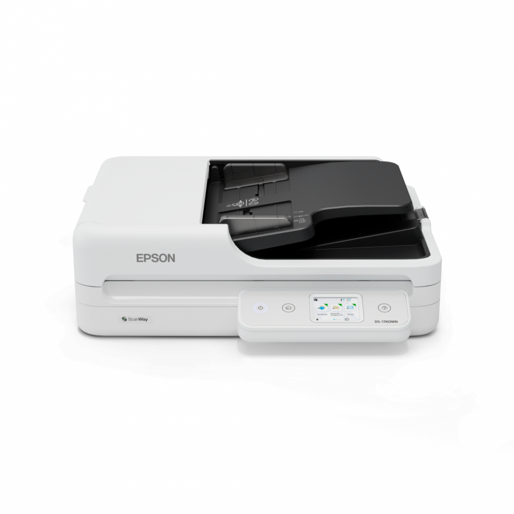 Scanner documente Epson DS-1760WN, 30 str./min, ADF 60 foi, 2,4 inch, USB/Wi-Fi/Ethernet