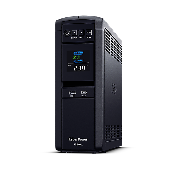 UPS CyberPower CP1350EPFCLCD, 1350VA/810W, 6 Prize Schuko, Active PFC, Sinus Pur, Color LCD Display, AVR, GreenPower UPS™ Bypass Technology