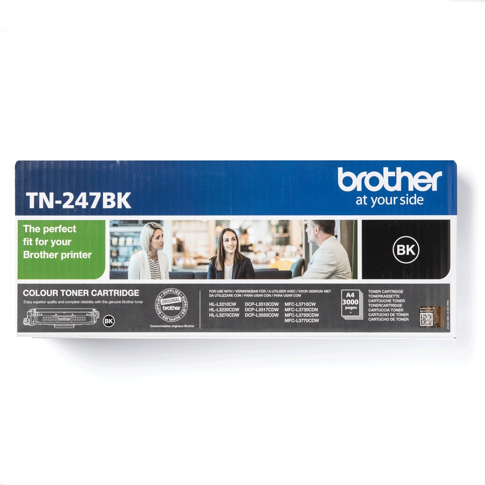 Toner Original Brother Black, TN247BK, pentru HL-L3210|L3270|DCP-L3510|L3550|MFC-L3730|L3770, 3K, (timbru verde 1.2 lei)