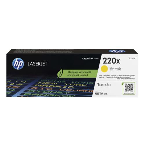 Cartus de toner original HP 220X Yellow (W2202X)