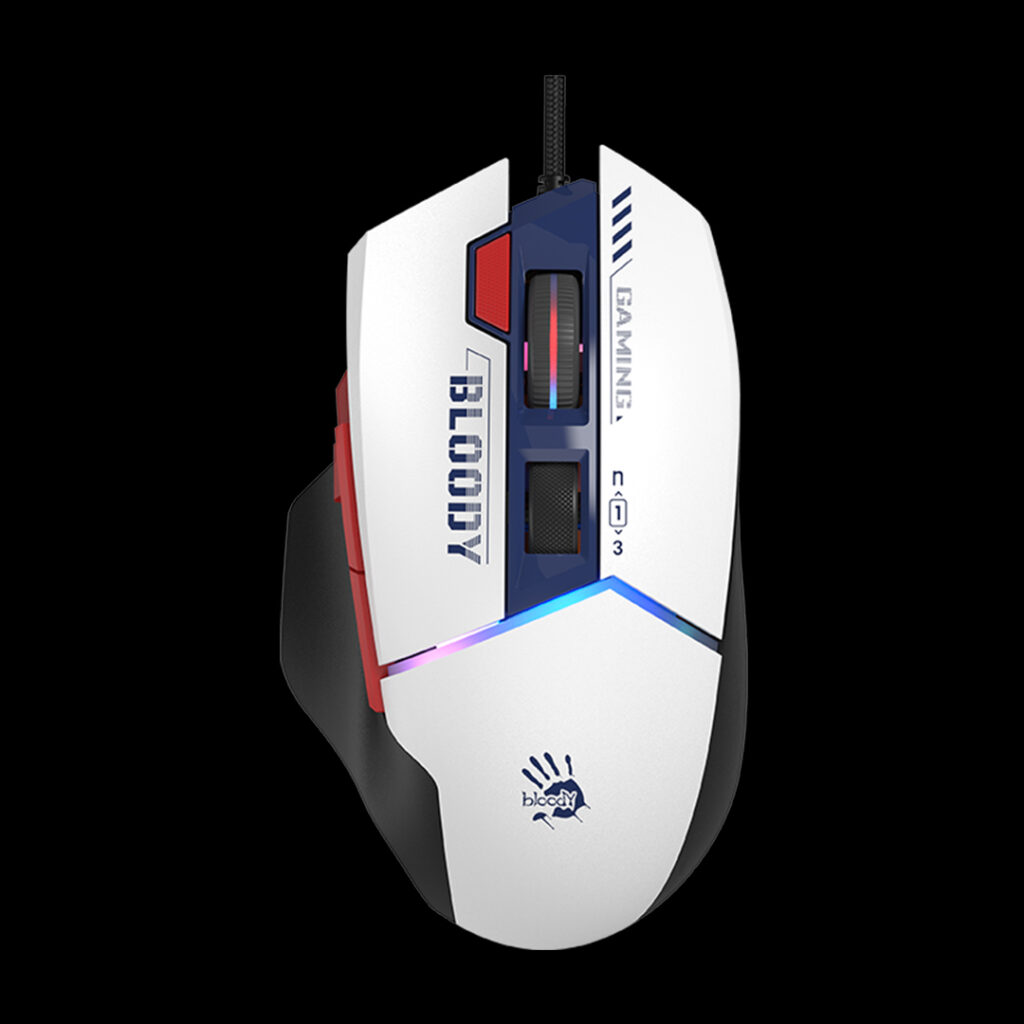 Mouse A4Tech Bloody Extra Fire RGB, USB, sportiv, marin