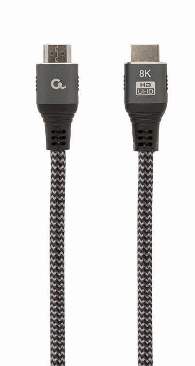 Cablu HDMI de ultra mare viteza cu Ethernet 8K, Plus Series 1m, Gri