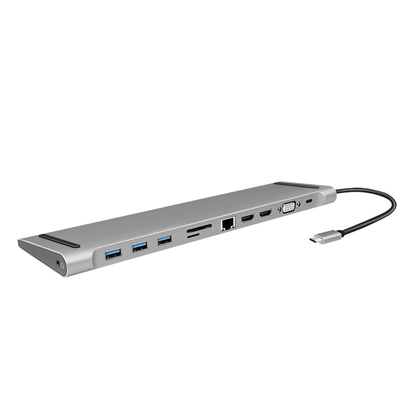 Docking Station Logilink UA0373, conectare PC USB 3.1, PD 3.0 pana la 100W Argintiu