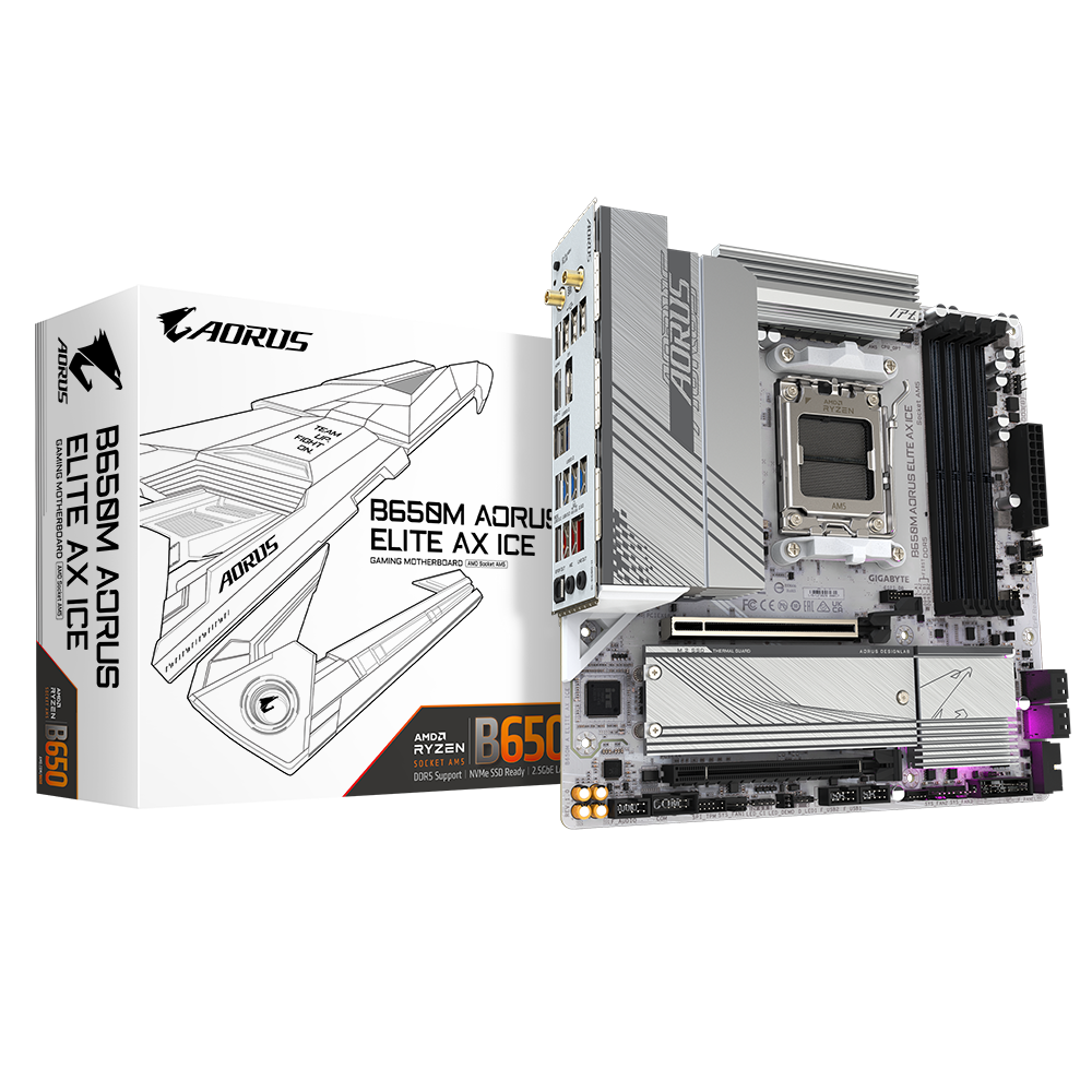 GIGABYTE B650M A ELITE AX ICE