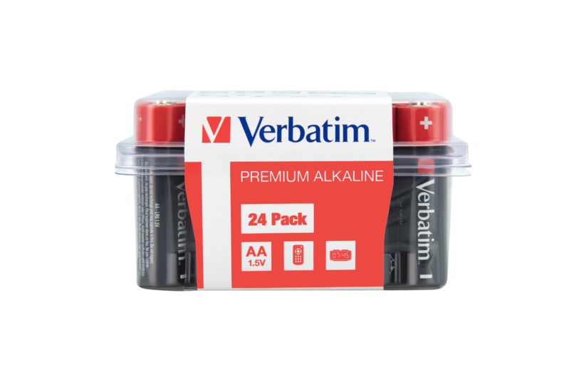 Baterii Verbatim, Alkaline, AA, 24 buc