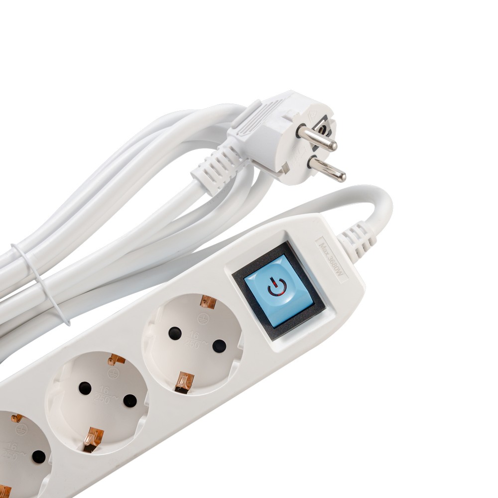 Prelungitor Spacer PP-3-45-TC-USB, Type-C x1, USB x 1, 3.1A, 3 prize, inrerupator, protectie copii, 16A, 4.5m, Alb/Gri 3 Prelungitor Spacer PP-3-45-TC-USB, Type-C x1, USB x 1, 3.1A, 3 prize, inrerupator, protectie copii, 16A, 4.5m, Alb/Gri - imagine 3