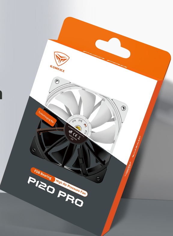 Ventilator PCCooler „P120 Pro”, 120mm, 600 – 1850 RPM, FDB bearing, 71.86 cfm, 4pin PWM, negru