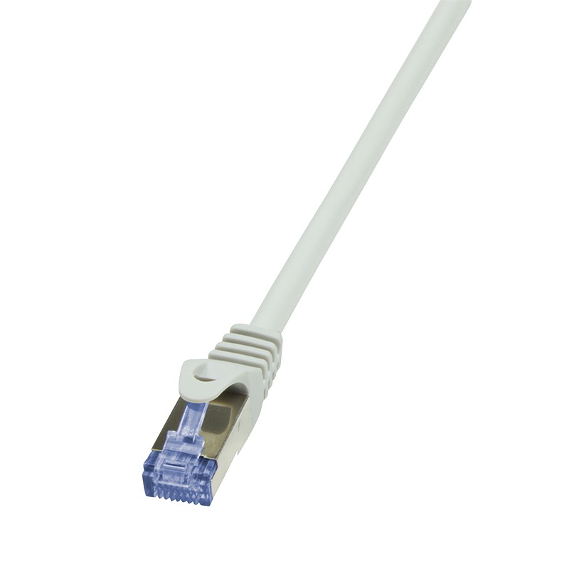 Cablu S/FTP LOGILINK Cat7, LSZH, cupru, 600MHz, mufe RJ45 Cat6a, 1 m, gri, AWG26, dublu ecranat CQ4032S