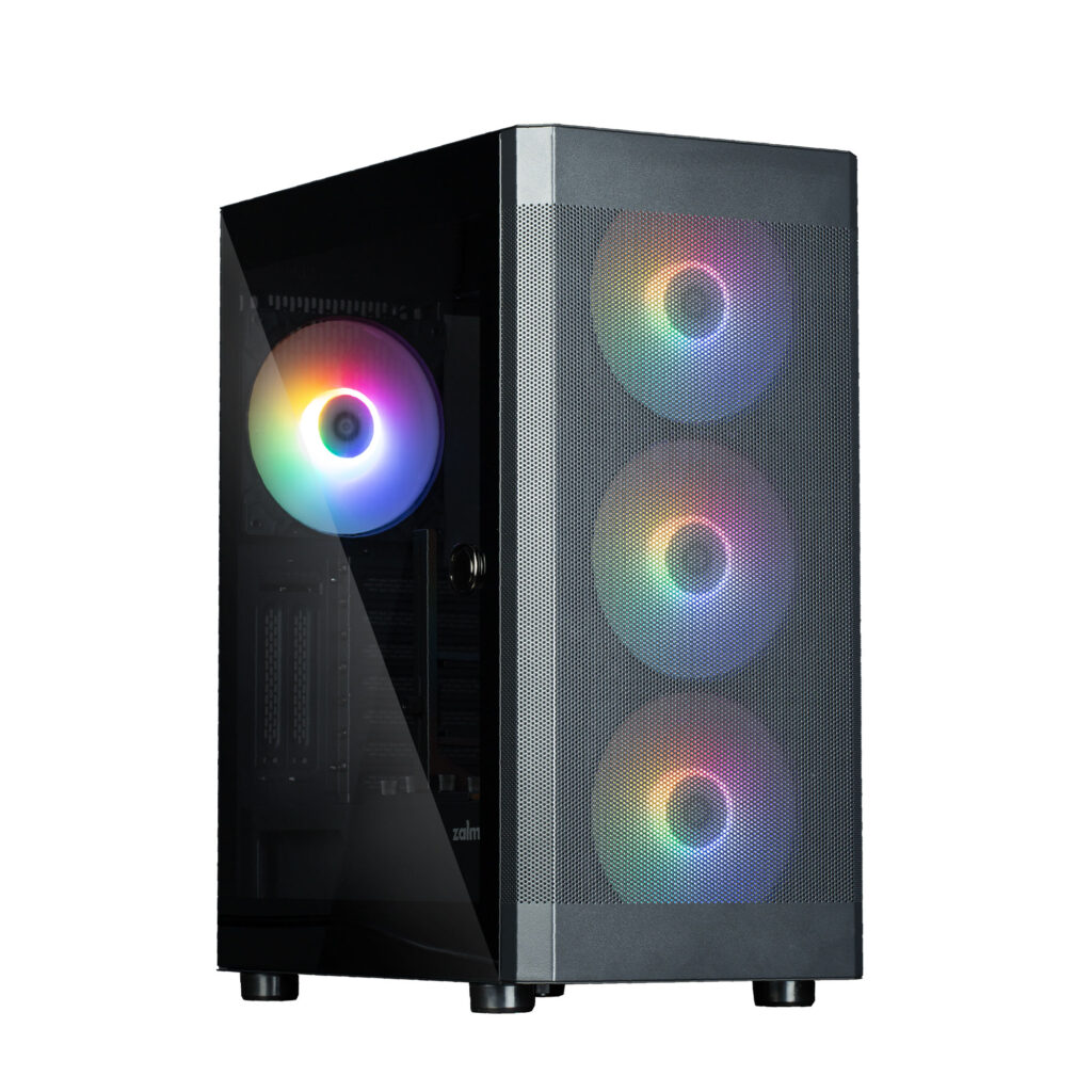 Carcasa Middle Tower Zalman i4 TG, RGB, Negru