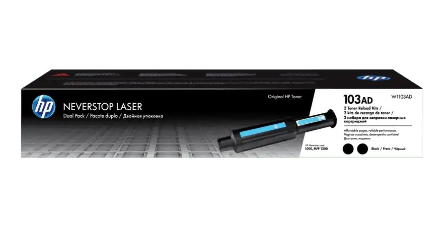Toner HP Reload Kit 103AD, dual pack, Negru