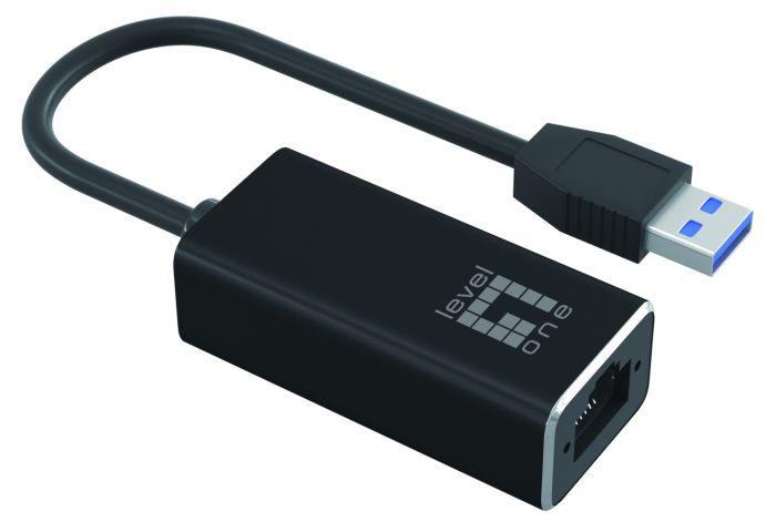 Adaptor retea Gigabit LevelOne USB, 1000 Mbit/s, Negru 2 Adaptor retea Gigabit LevelOne USB, 1000 Mbit/s, Negru - imagine 2