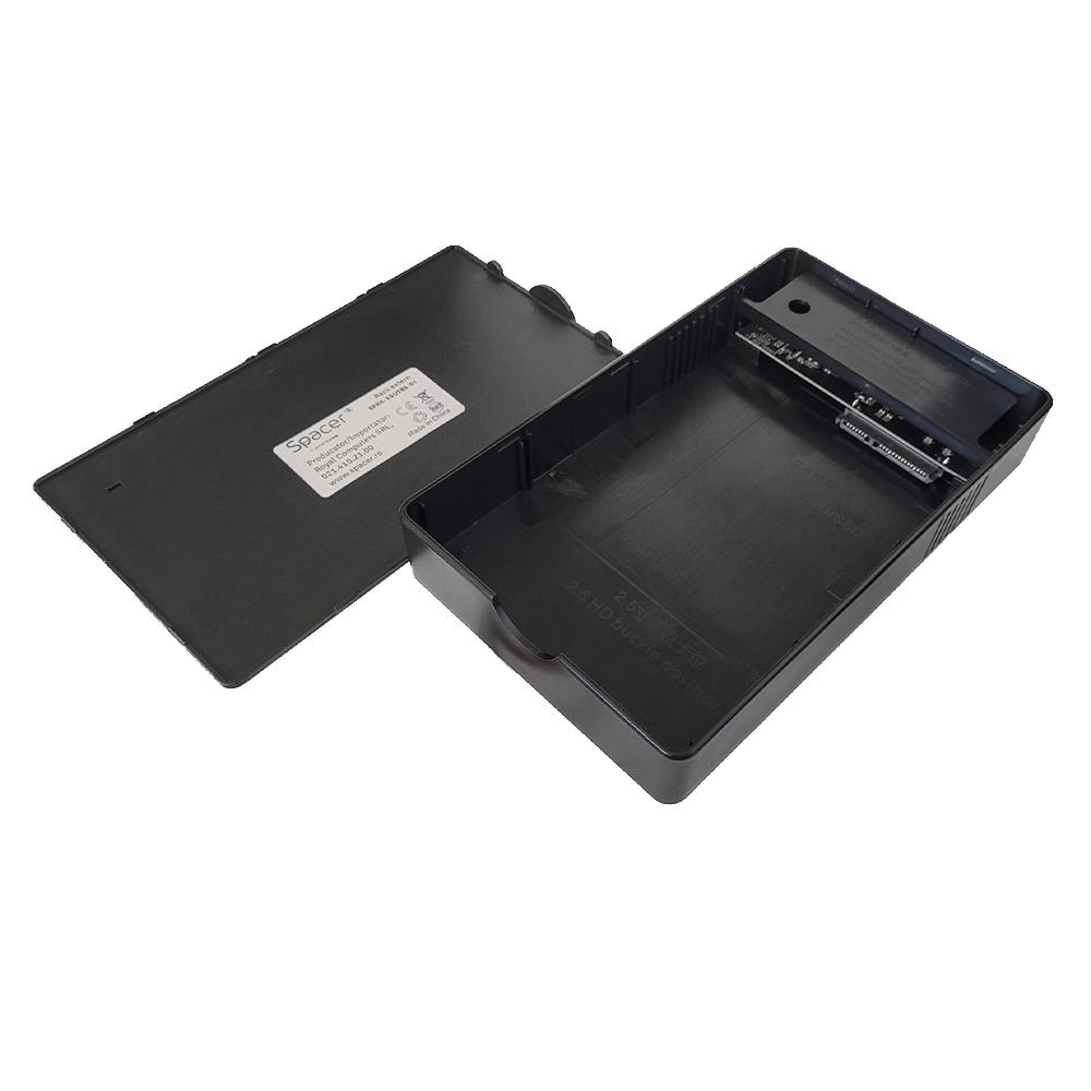 Rack extern SPACER, pentru SSD M.2 PCIe NVME, interfata PC USB 3.1 Type C, Striat, aluminiu, negru 5 Rack extern SPACER, pentru SSD M.2 PCIe NVME, interfata PC USB 3.1 Type C, Striat, aluminiu, negru - imagine 5