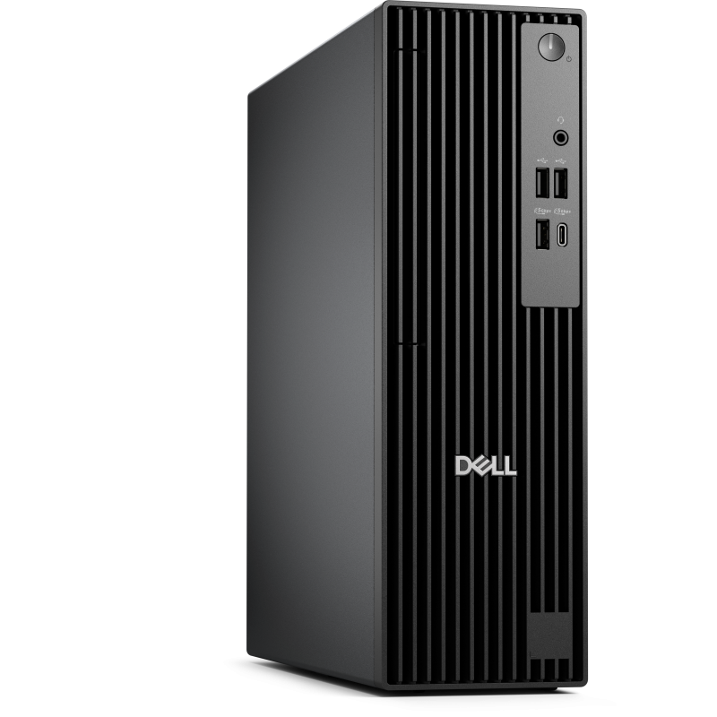 Desktops PC Dell Pro Slim QCS1250 cu procesor Intel® Core™ i3-14100 pana la 4.7GHz, 16GB DDR5 RAM, 512GB SSD, Intel® UHD Graphics 730, Windows 11 Pro, Black, 3y ProSupport and Next Business Day Onsite Service