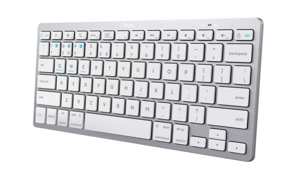 Tastatura, Trust, Bluetooth, Alb