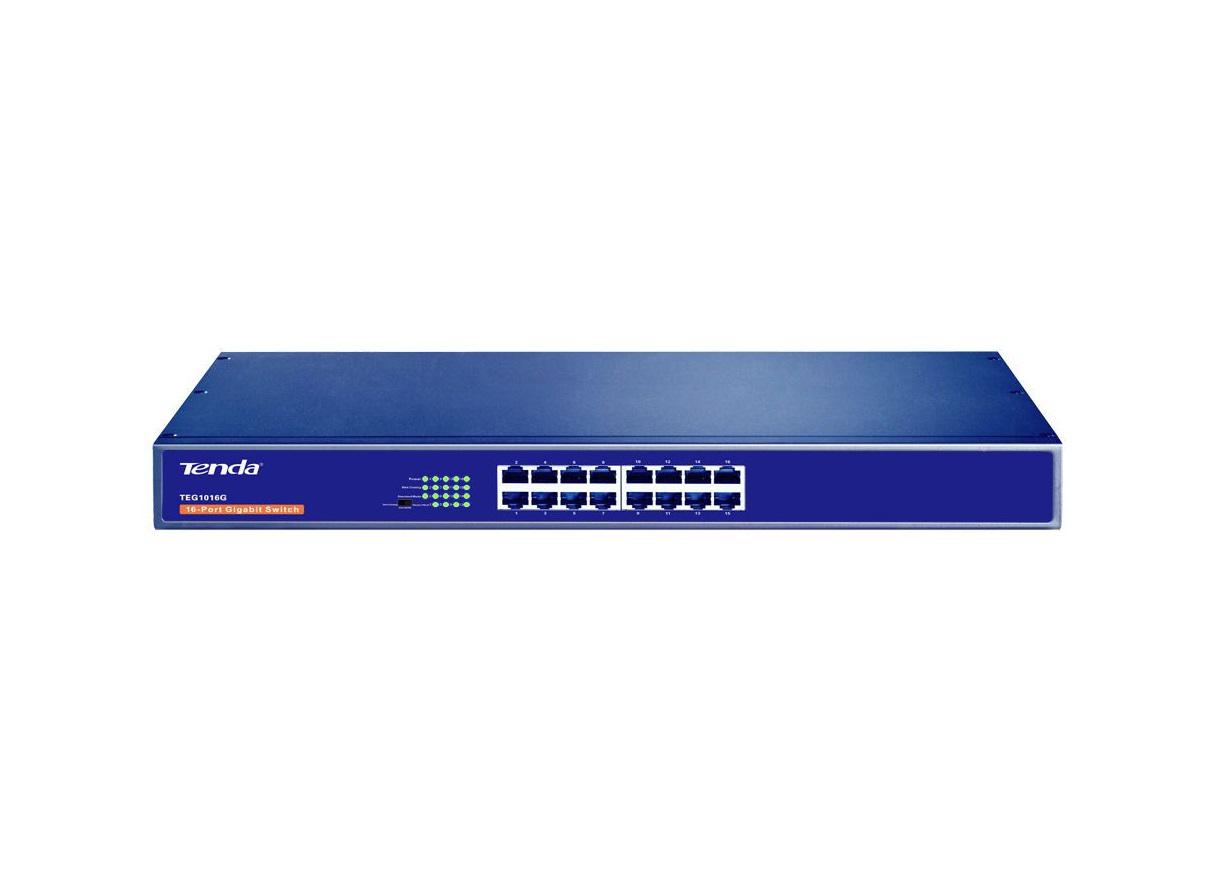 Switch Tenda TEG1016G, 16 Port-uri 10/100/1000 Mbps 2 Switch Tenda TEG1016G, 16 Port-uri 10/100/1000 Mbps - imagine 2