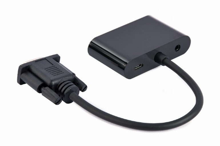 Adaptor cablu video Gembird A-VGA-HDMI-02 0,15 m HDMI + VGA (D-Sub) VGA (D-Sub) Negru