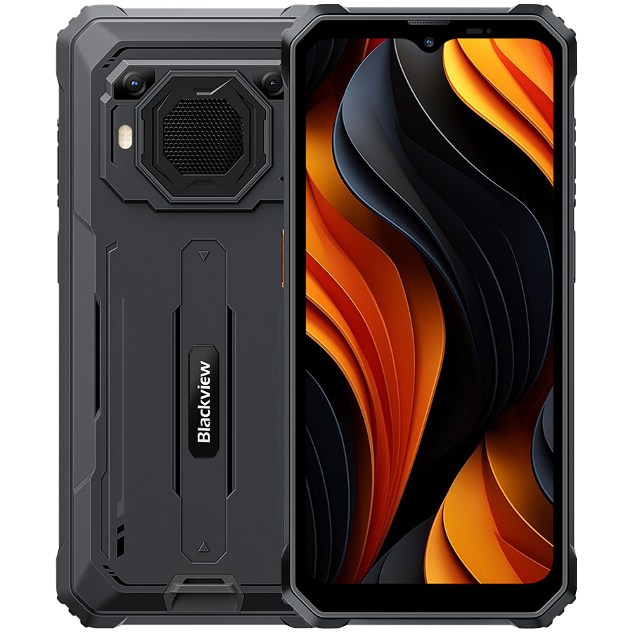 Telefon mobil Blackview BV6200 Plus, 4G, 24GB Ram(8GB + 16GB extensibili), 256GB, 16MP, Android 14, 11000mAh, 90hz, Rezistent la praf/anti-picatura/impermeabil, Deblocare amprenta/Fata ID/NFC, Negru